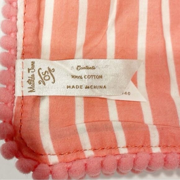 Matilda Jane Feathered Friend Table Runner Floral Aqua Stipe 88” X 13.5” Cotton - Picture 5 of 7